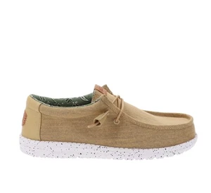 Hey Dude Scarpe HD40296 Mocassini Uomo in Tessuto Blu Chiusura Lacci - Imagen 1 de 17