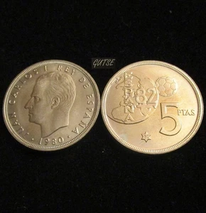 SPANIEN, J. CARLOS I, 5 PESETEN 1980*80, ORIGINALGLANZ, BANKFRISCH. - Bild 1 von 1