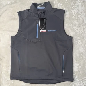 Zero Restriction Tour Series NWT Men’s Large 1/4 Zip Vest Golf Pullover Gray - Picture 1 of 9