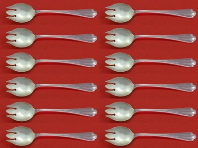 Flemish by Tiffany and Co Sterling Silver Ice Cream Fork  Set 12pc 5 7/8" Custom - Image 1 of 4
