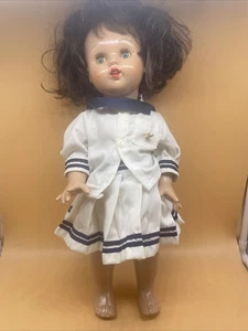 Mariquita Perez vestito blu capelli castani occhi azzurri bambola bambina - Foto 1 di 7