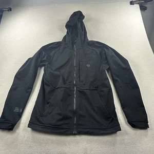 Mountain Hardwear Jacket Mens Small Black GORE-TEX Infinium Mtn Tech/2 Hooded - Picture 1 of 17