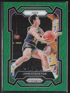 2023-24 Panini Prizm #198 John Stockton Prizms Green - Picture 1 of 2