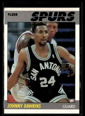 1987-88 Fleer Johnny Dawkins Rookie NRMT/MT Set Break #27 - Image 1 of 2