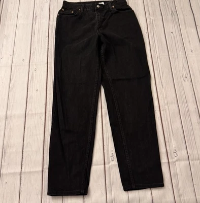 Levi’s 550 Women’s Black Relaxed Fit Tapered Leg Jeans Size 12 Inseam 30” - Image 1 of 4