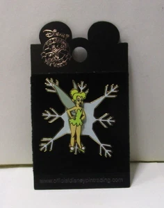 Disney Pin Trading Around the World Snowflake Tinkerbell 2004 - New on Card - Picture 1 of 3