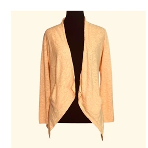 Eileen Fisher light orange open front cardigan size PS - Picture 1 of 12