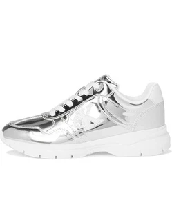Women's Calvin Klein Caius (Silver, White) New Without Box Sz 7.5 - Picture 1 of 5