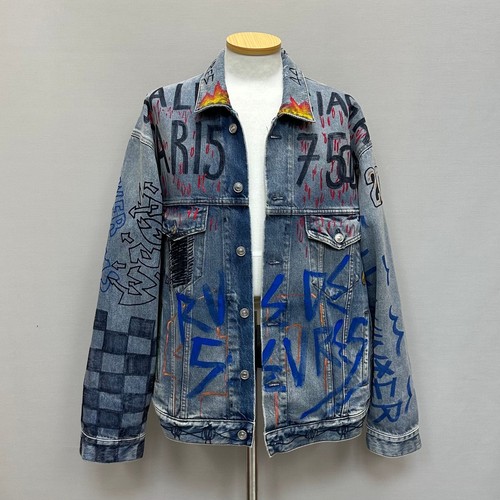 Giacca di jeans oversize Balenciaga Graphic Design 105 139785578