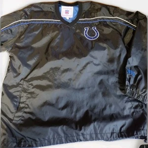 INDIANAPOLIS COLTS Football Pullover M Medium Windbreaker Jacke VINTAGE schwarz - Bild 1 von 6