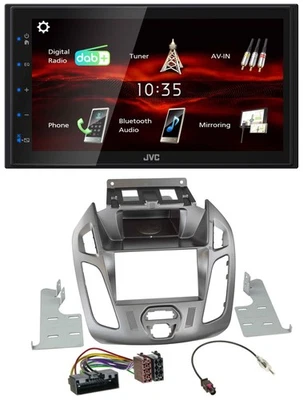 JVC USB Bluetooth MP3 DAB 2DIN Autoradio für Ford Transit 2013-2018 ohne Display - Bild 1 von 4