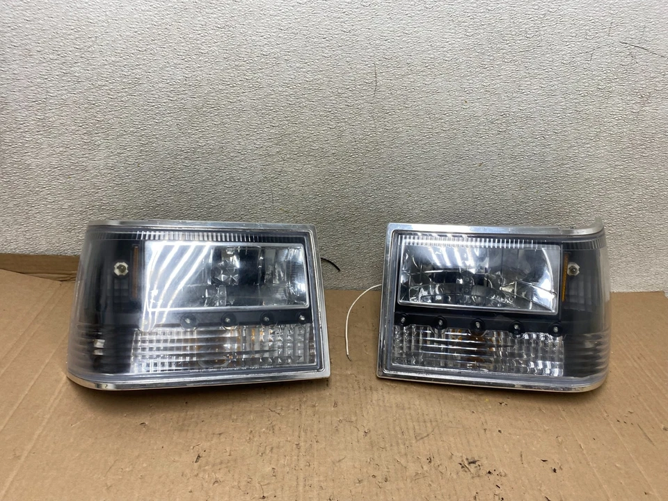 Jeep Grand Cherokee 1993-1998 juego faros halógenos LED DRL U8165 DG Foto 1 de 4