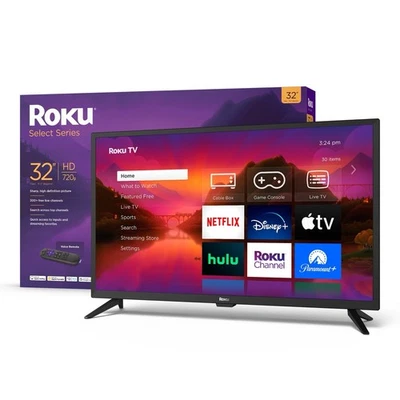 onn. 32" HD (720p) LED Roku Smart TV – Model 100012589 - Image 1 of 2