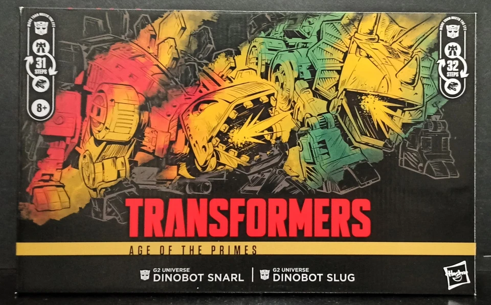 TRANSFORMERS POWER OF THE PRIMES DINOBOT G2 SNARL & SLUG 2-PACK ROBOT SET MISP - Image 1 of 4