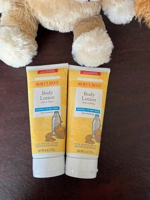 Burt's Bees Body Lotion Milk & Honey Normal To Dry Skin Natural Moisture 6 oz 2P - Image 1 of 2