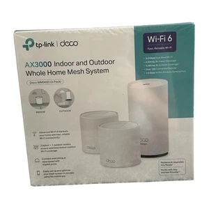 TP-Link Deco AX3000 Indoor & Outdoor Whole Home Mesh System WiFi 6 (3 Pack) New - Picture 1 of 6