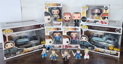 Supernatural Funko Pop Lot Chase Hot Topic Exclusive Baby With Sam Dean Charlie - Image 1 of 4