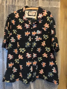 Original Penguin Men's ALL OVER PENGUIN Print Button Shirt SZ XXL - Picture 1 of 9