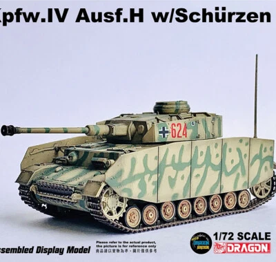 Dragon 1/72 German 3rd Armored Division IV Tank H Ukraine 1943 Finished Model - Image 1 of 4