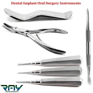 Elevadores de extracción dental con instrumentos de cirugía oral quirúrgica dental - Imagen 1 de 5