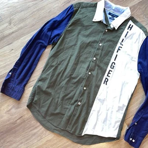 Tommy Hilfiger Color Block Button Down Men’s XL Slim Fit - Picture 1 of 8