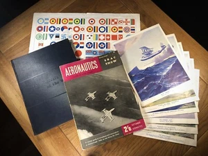 1930’s/50’s - Aviation Memorabilia Konvolut - Buch/Zeitschrift/Supplement Prints. - Bild 1 von 24