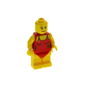 1x Lego Minifiguren Serie 2 Rettungsschwimmerin ohne Haare 8684 col02-8 col024 - Bild 1 von 1