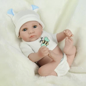 Muñecas bebé renacido de silicona de vinilo suave de cuerpo completo realista recién nacido muñeca regalos - Imagen 1 de 8