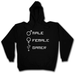 MÄNNLICH WEIBLICH GAMER SWEATSHIRT HOODIE Spaß Admin Symbol Informatiker - Bild 1 von 1