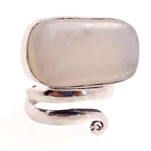 Versilbert Verstellbar Handmade Ring für Damen Achat Edelstein R-244 - Bild 1 von 3