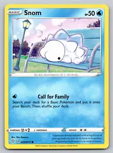 Snom 029/072 Common Shining Fates Pokemon Card - NM Near Mint - Picture 1 of 2