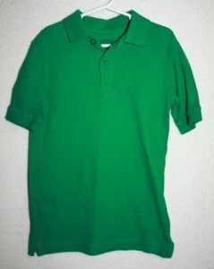 NAUTICA Kids Kelly Green Collared Short-Sleeve Shirt Sz S/P 5- 8 School Uniform - Picture 1 of 4
