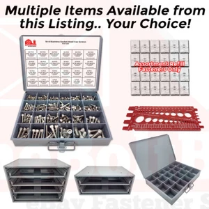 Allen Socket Head Cap Screws 18-8 Stainless Steel Assortment OR Accessories - Picture 1 of 4