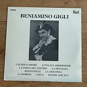 Unique Opera LP: "Beniamino Gigli", Pearl Records (GEMM-146), UK, FACTORY-SEALED - Picture 1 of 9