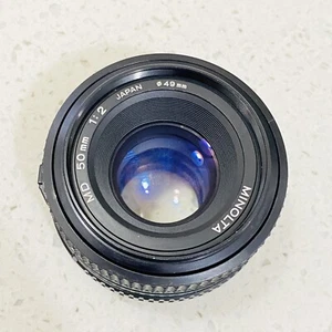 ** Nice** Minolta MD  50mm F/2 Manual Focus Prime Lens #1240083 - Picture 1 of 8