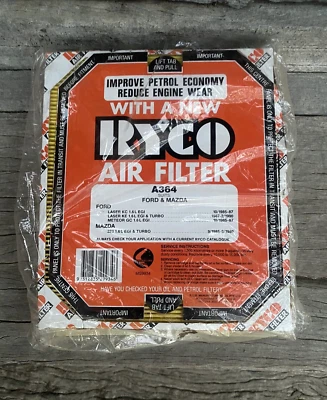 Air Filter A364 For Ford Laser  KC  1.6L Laser KE Meteor GC Mazda 323 Ryco - image 1 of 4