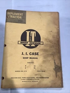 Vintage I&T J.I. Case Shop Manual Series D/S/LA/VA Manual C-16 - Picture 1 of 6