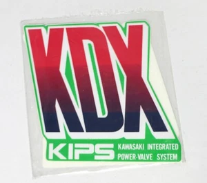 Juego de pegatinas depósito radiador calcomanía decoración Kawasaki KDX 200 1990 Classic Vintage - Imagen 1 de 2