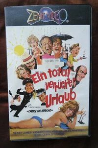 Ein total verrückter Urlaub Carry on Sidney James 80er VHS ZENIT Astra Video - Imagen 1 de 3