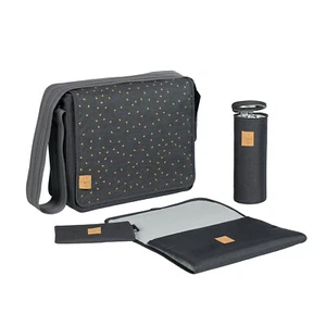 Bolsa de pañales mensajero informal Lassig, gris triángulo - Imagen 1 de 11