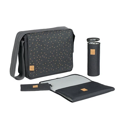 Lassig Casual Messenger Diaper Bag, Triangle Grey - Image 1 of 4