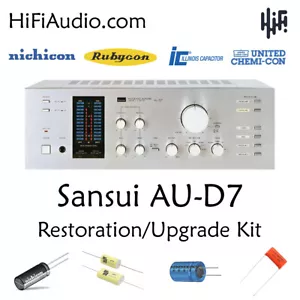 Sansui AU-D7 rebuild restoration recap service kit fix repair filter capacitor - Picture 1 of 7