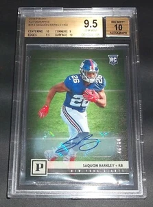 (#46/60) BGS 9.5 10 Autograph Rc Saquon Barkley Auto 2018 Panini Rookie Signed - Picture 1 of 5