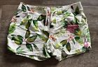 Old Navy XL Extra Large Girls Cute Tropical Shorts 14 Hibiscus 