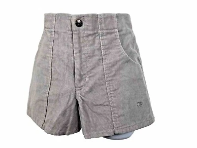 Vintage 70s 80s Ocean Pacific OP Corduroy Shorts Gray 24 Surf Skate 90s USA Grey - Image 1 of 4