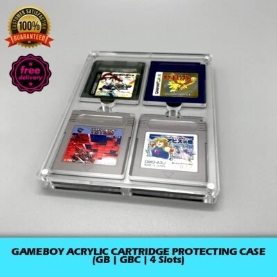 GB GBC 4 Slots Acrylic Magnetic Protecting Show Case For Nintendo Game Boy Color - Image 1 of 4