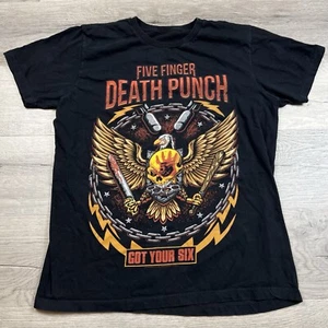 Five Finger Death Punch - “Got Your Six” Black Shirt Men’s Large L - Picture 1 of 5