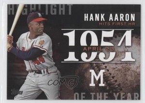 2015 Topps Update Highlight of the Year Hank Aaron #H-69 HOF