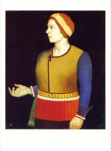 KAZIMIR MALEVICH•Artist's Wife 1933•Offset Litho 5x7 Russia Art Suprematism - Picture 1 of 1