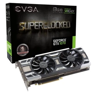 EVGA GeForce GTX 1070 SC GAMING ACX 3.0, 8GB GDDR5,Graphics Card 08G-P4-6173-KR - Picture 1 of 7